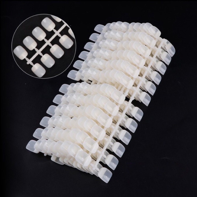 Set 240 móng mẫu vuông tập vẽ,móng tập vẽ nail