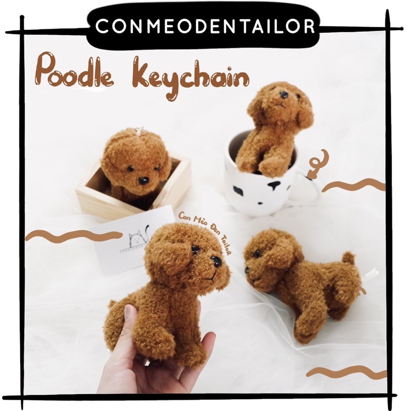 Móc khoá Cún Poodle dễ thương CONMEODENTAILOR