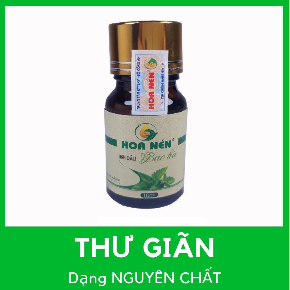Tinh dầu Bạc Hà (Chọn loại 10ml và 100ml) đuổi Muỗi Côn trùng Chuột thơm phòng nhãn Hoa Nén thiên nhiên hàng Việt Nam