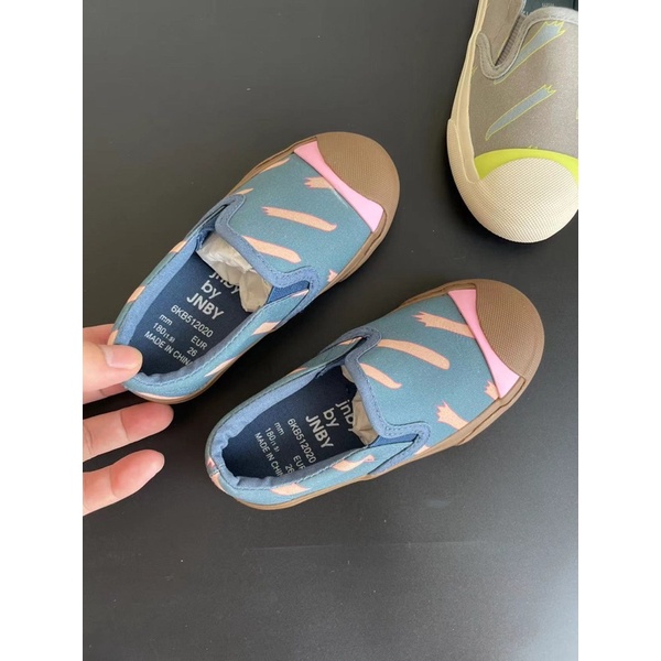 Giày Slip on trẻ em JNBY  Giày lười trẻ em cao cấp Hàn Quốc xuất dư 0922