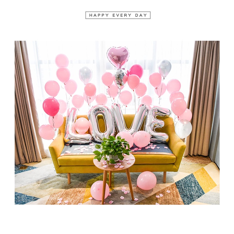 Bóng chữ Love rời trang trí sinh nhật cầu hôn tiệc cưới size lớn nhiều màu sắc HAPPYKID LOVEROI