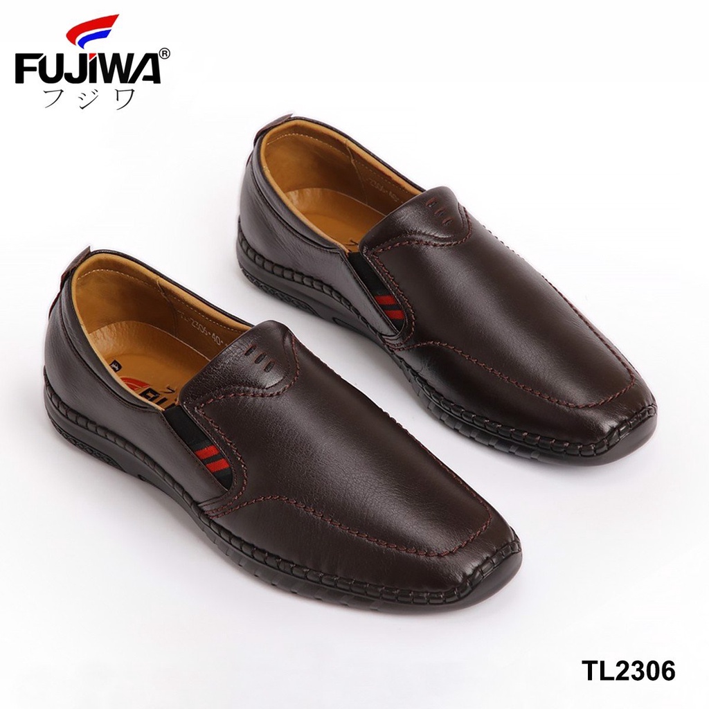 Giày Lười Nam Da Bò FUJIWA - TL2306. Lót Giày Rất Êm Chân. Được Đóng Thủ Công (Handmade). Size:  38, 39, 40, 41, 42, 43