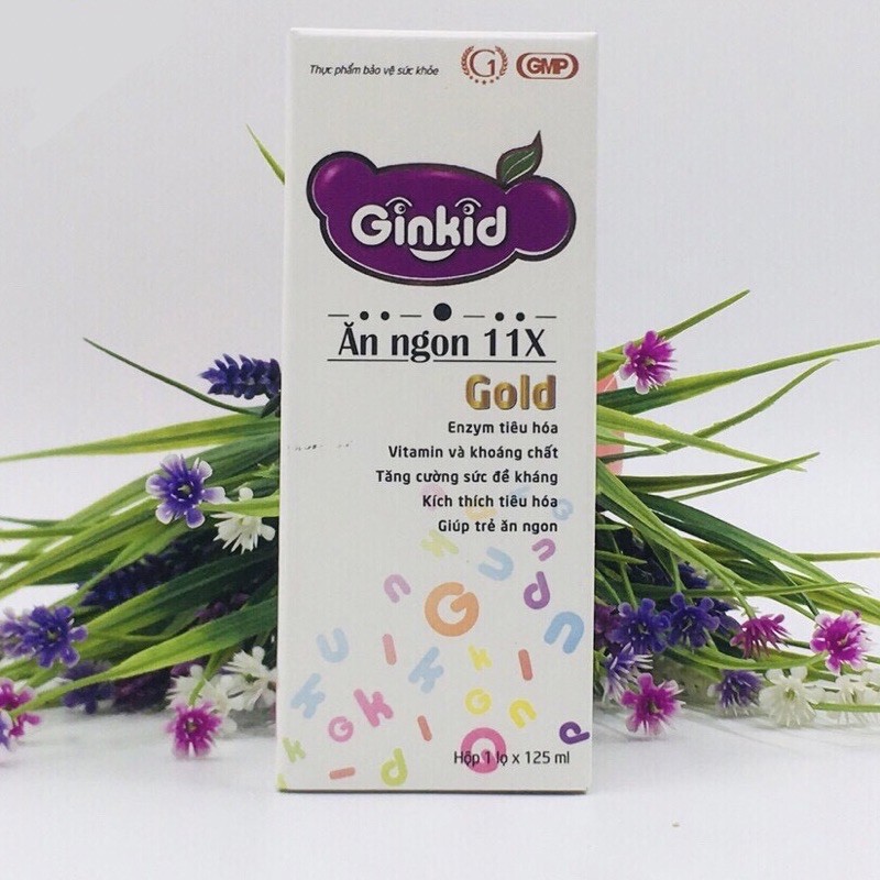Ginkid Ăn ngon 11X cải thiện chức năng tiêu hóa cho trẻ hết biếng ăn lọ 125ml