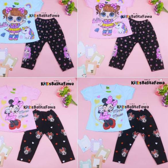 Set Đồ Búp Bê Ramadhan Mic Và Quần Legging Cho Bé Gái 2-3 Tuổi