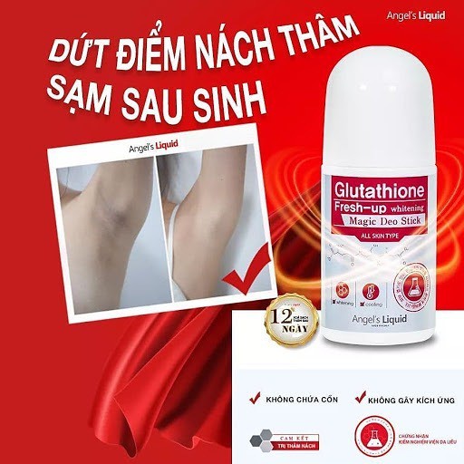 [Mã SKAMLTSM9 giảm 10% đơn 99K] Lăn khử mùi, dưỡng trắng nách Glutathione Freshup Whitening