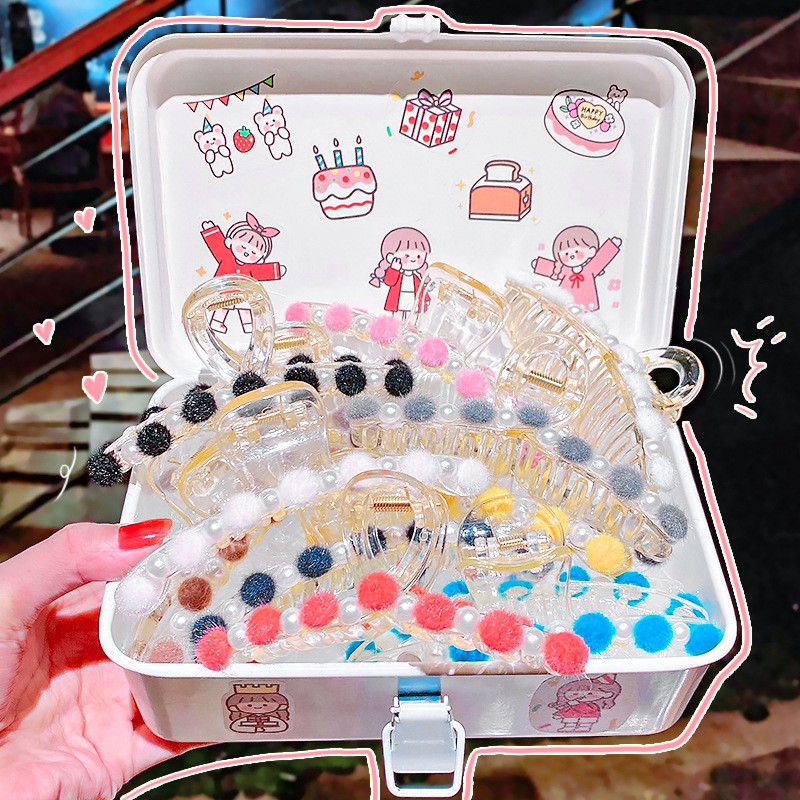 Kẹp Tóc Dài Đính Ngọc Trai Giả Xinh Xắn Cho Nữ