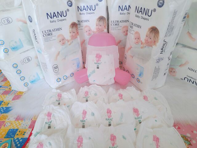 (Dùng Thử) Tã Quần Cao Cấp NANU BABY M11 L11 XL11 XXL11 XXXL11