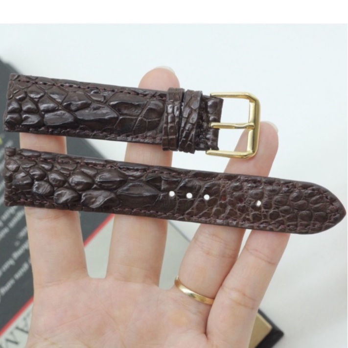 Dây Đồng Hồ Da, Dây Da Đồng Hồ Gai Chân Cá Sấu Độc Đáo Được Gắn Kèm Chốt Thông Minh Tiện Lợi, Bảo Hành 6 Tháng