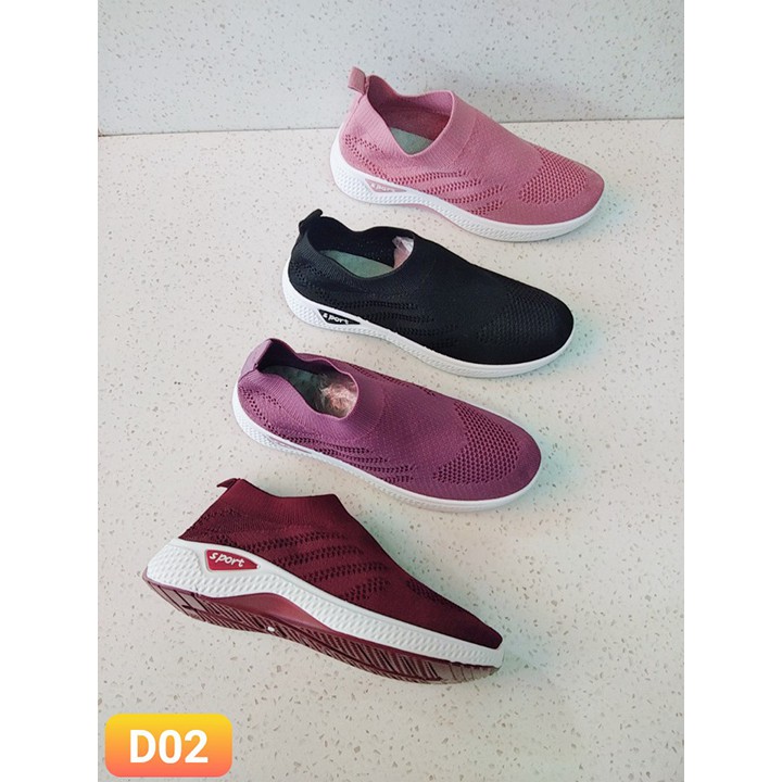 Giày Thể Thao, Xỏ Slip On Nữ Mã D02 và W335 | BigBuy360 - bigbuy360.vn