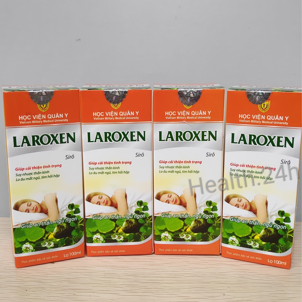 Liệu trình 1 tháng 4 hộp siro laroxen / Laroxen học viện Quân Y