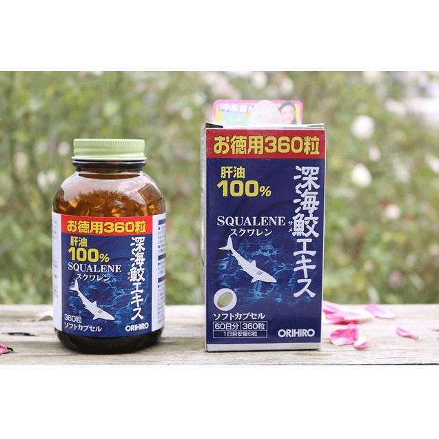 Viên Uống Sụn Vi Cá Mập Orihiro Squalene 360 Viên Nhật Bản