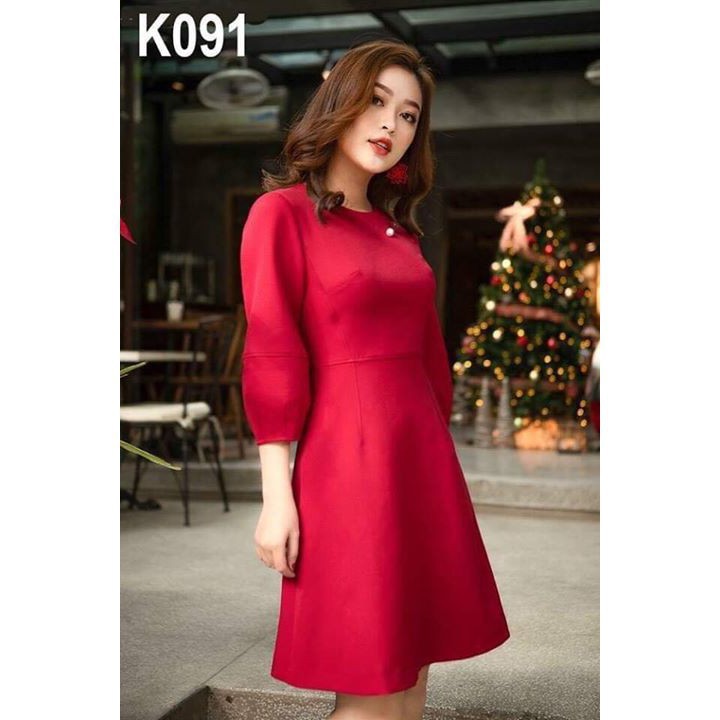 ĐẦM Xòe Cao Cấp K091 - Mimosa Store (Hàng may thiết kế ,ảnh thật shop tự chụp)