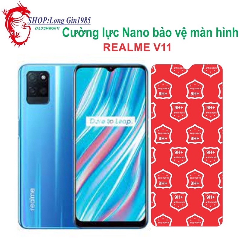 Realme V11 Cường lực Nano chống va đập chống trầy xước tốt