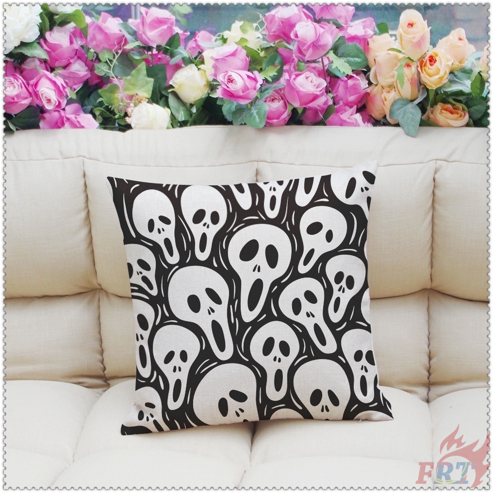 ▶ Surprise Ghost Cushion Cover ◀ 1Pc Skull Pillow Cover Cushion Case Sofa Bed Decorative Pillow Case