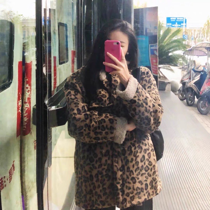 (SẴN)Áo khoác hoa báo ulzzang lông cừu 2020 KÈM 3 ẢNH THẬT CUỐI | BigBuy360 - bigbuy360.vn