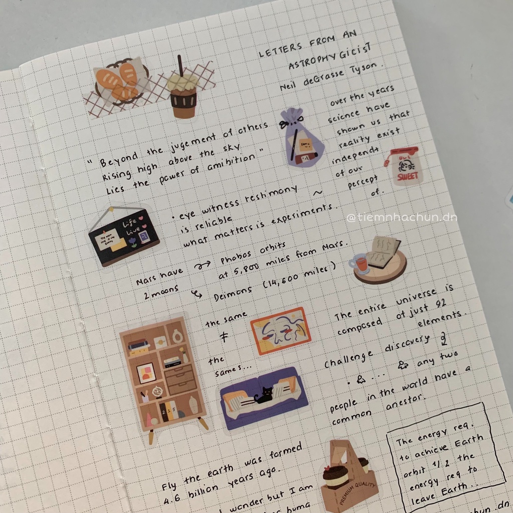 SET 25 STICKER HÀN QUỐC LIVING THING trang trí journal (ảnh thật) - sticker pet - Tiệm nhà Chun