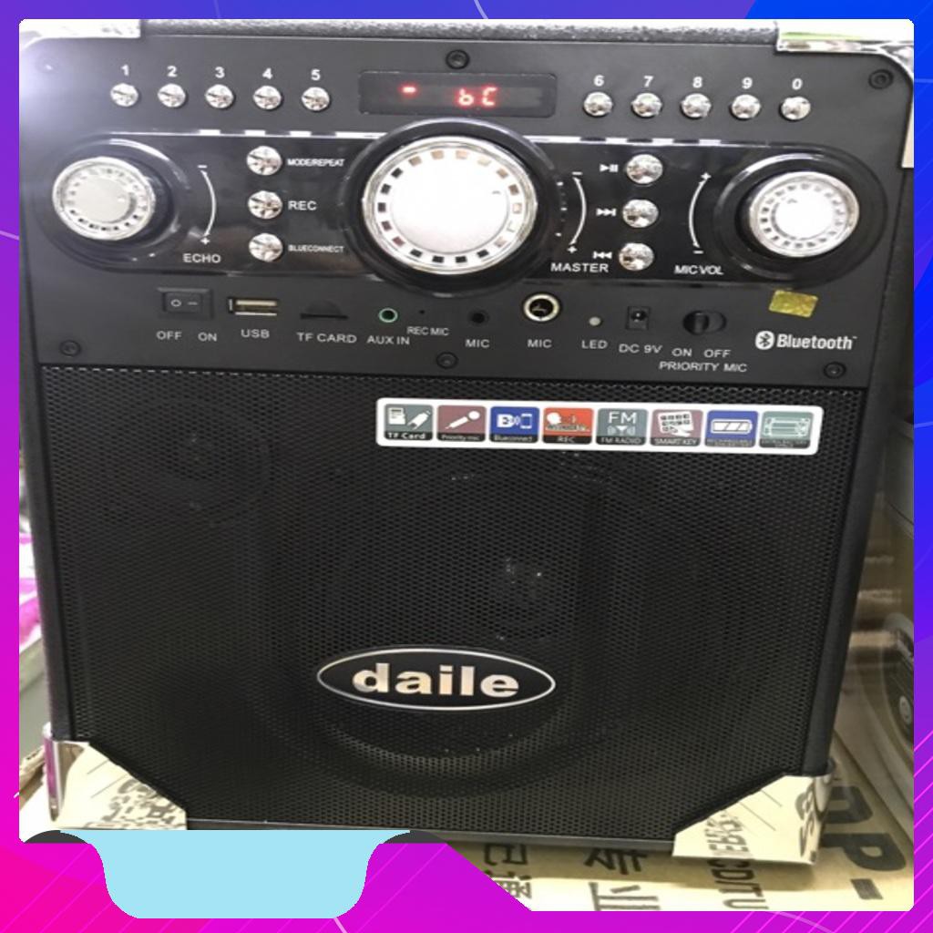 Loa kéo karaoke daily S8 tặng 1 Mic không dây [Số 1 KV]