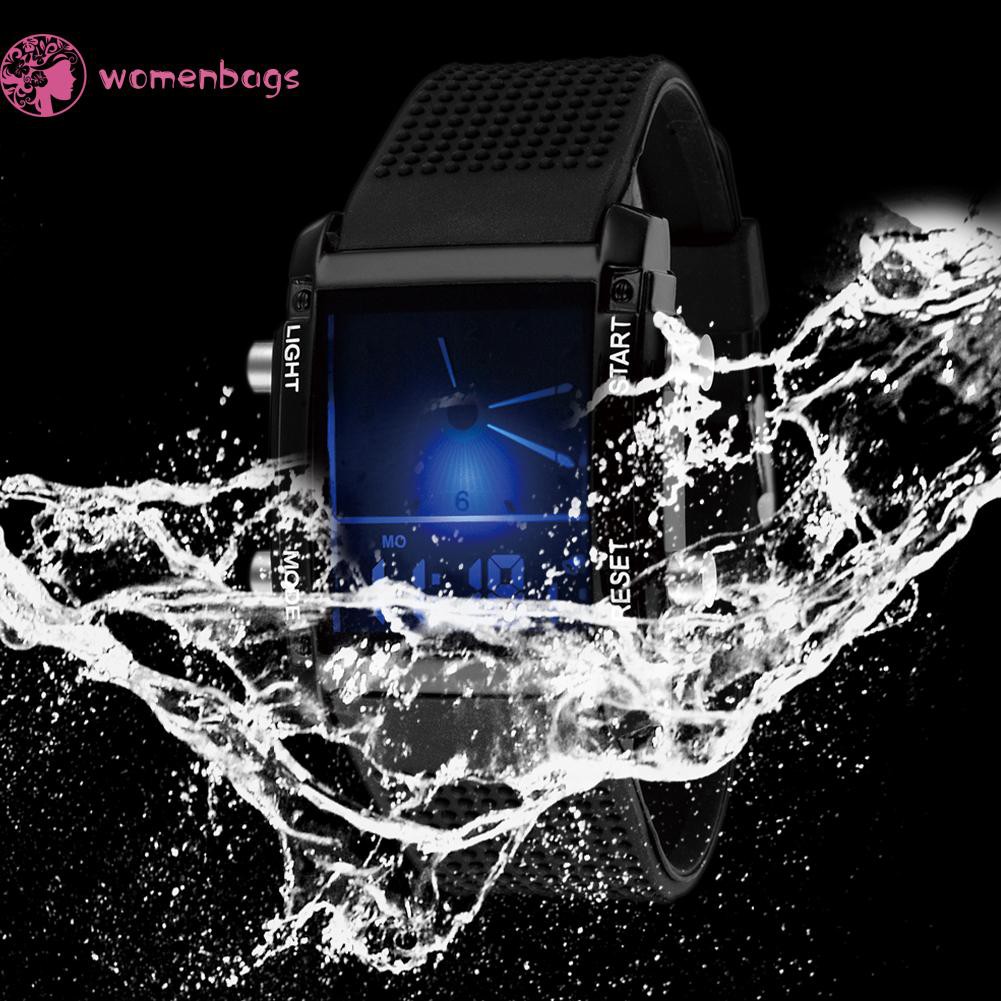 READYWB❀Unisex Sports Watches Date Digital Quartz Waterproof LED Colorful Watch