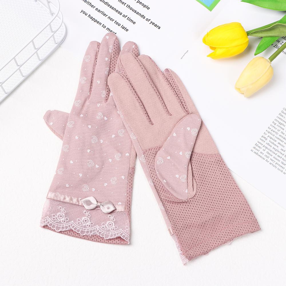 1 Đôi Găng Tay Chống Nắng Mỏng Có Thể Chạm Màn Hình Cảm Ứng Cho Nữ