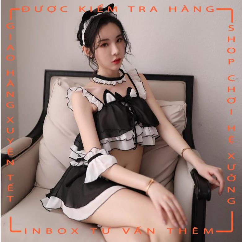 Full set đồ ngủ Cosplay Bé mèo siêu dễ thương L203  - hot tiktok | BigBuy360 - bigbuy360.vn