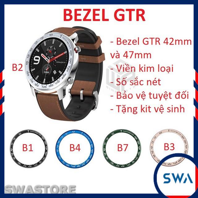 [Tặng cường lực] Vòng Bezel thép bảo vệ viền đồng hồ Amazfit GTR 47mm GTR 42mm