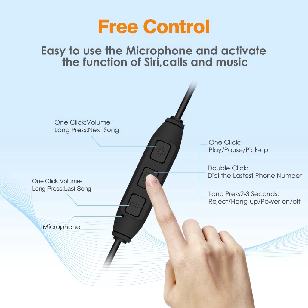 Tai nghe nhét tai GOOJODOQ bluetooth 4.2 chặn tiếng ồn tích hợp micro kèm cáp sạc cao cấp | BigBuy360 - bigbuy360.vn