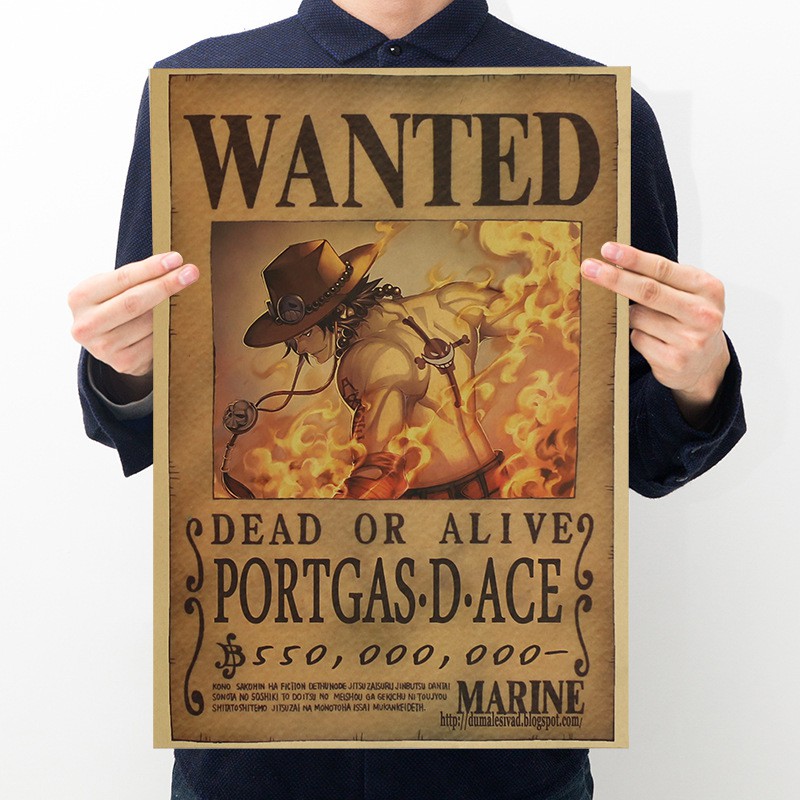 Poster One Piece với 100 mẫu độc đáo tùy chọn kích thước siêu lớn 53x35cm