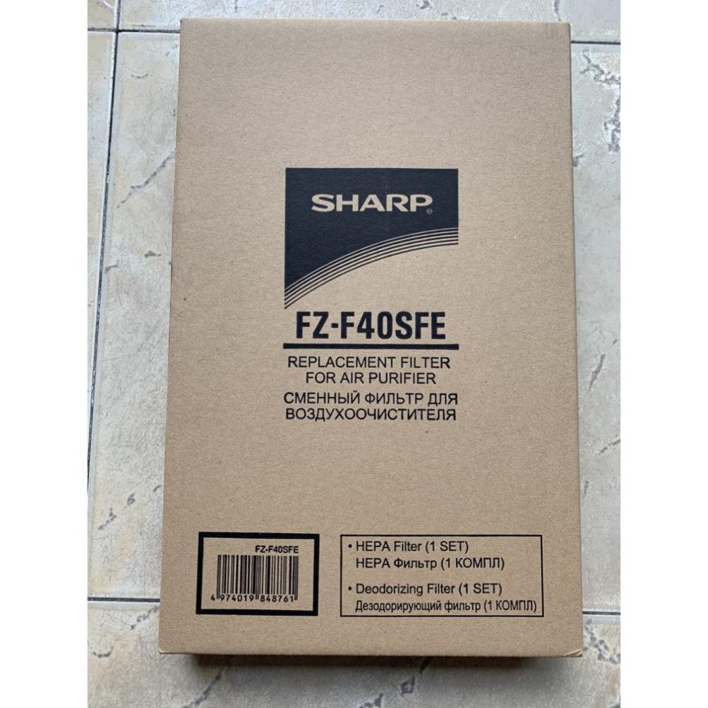 FZ-F40SFE | Bộ màng lọc Hepa và khử mùi máy Sharp FP-F40E-W và FP-FM40E-B - Hàng chính hãng