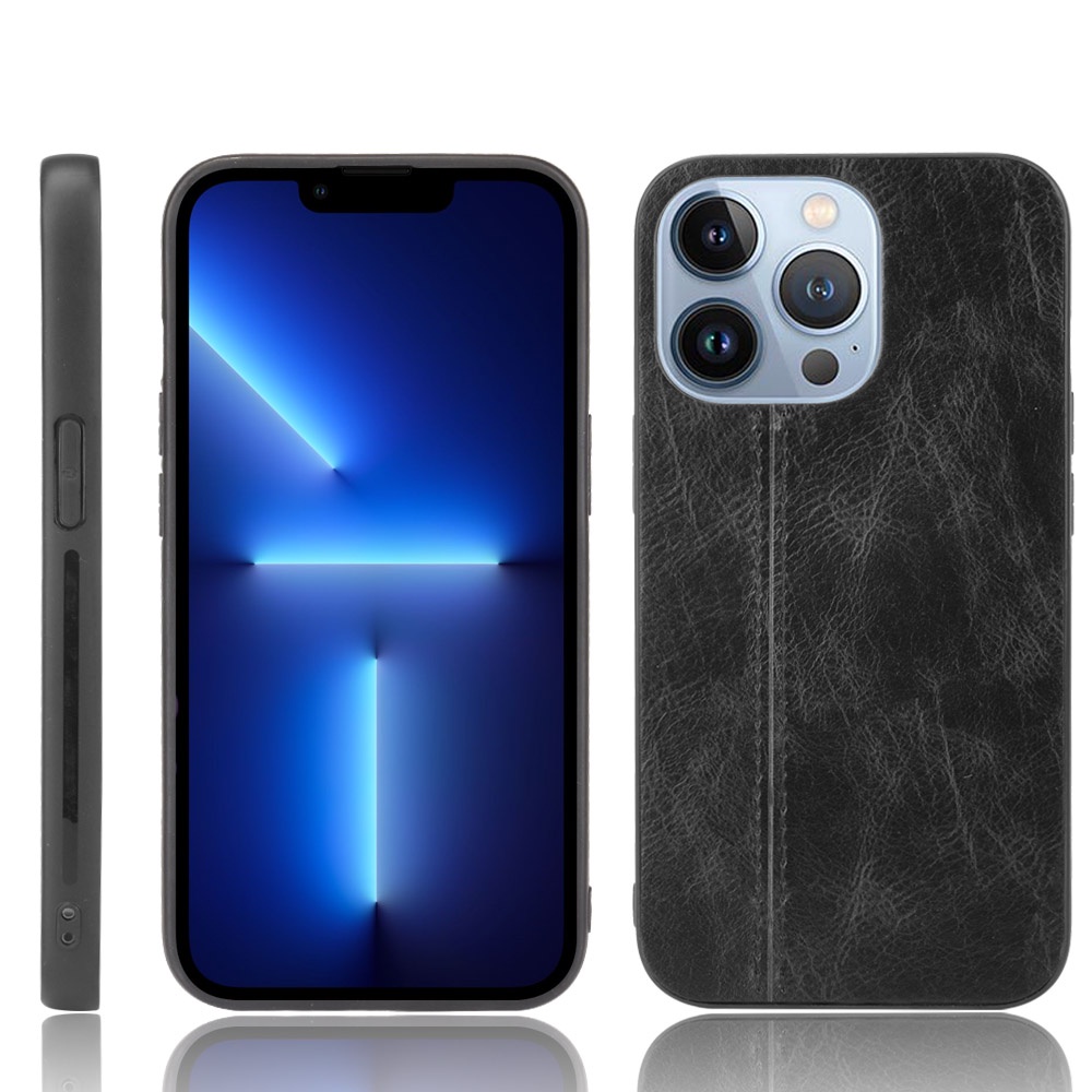 Ốp Điện Thoại Da PU Màu Trơn Chống Rơi Cho iPhone 14 13 Pro Max