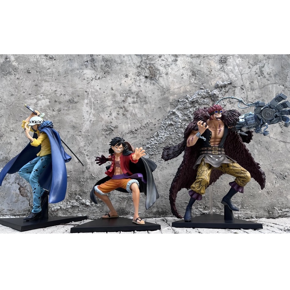 Mô hình ONE PIECE chính hãng - Bộ ba Luffy, Law, Kid - Ichiban Kuji - ver The Worst Generation