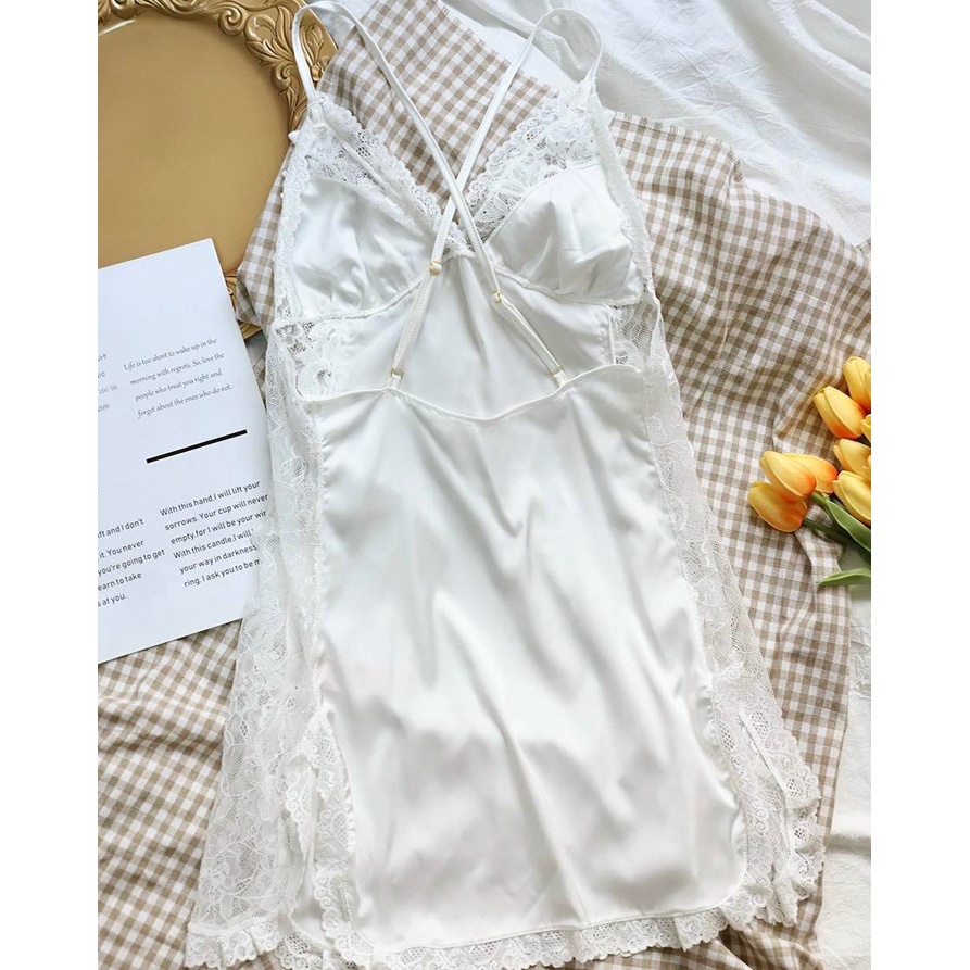 Váy Ngủ Phối Ren Gợi Cảm - B.Lingerie