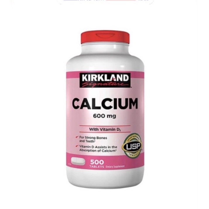 Canxi Kirkland- Calcium + D3 Kirkland 500 viên