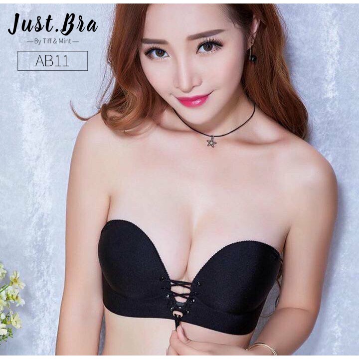Áo ngực Just Bra mút độn bàn tay nâng ngực có dây rút AB11