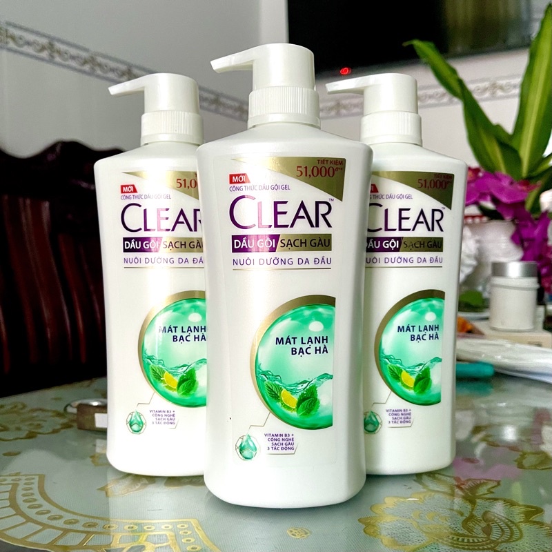 Dầu gội sạch gàu Clear 630g/chai