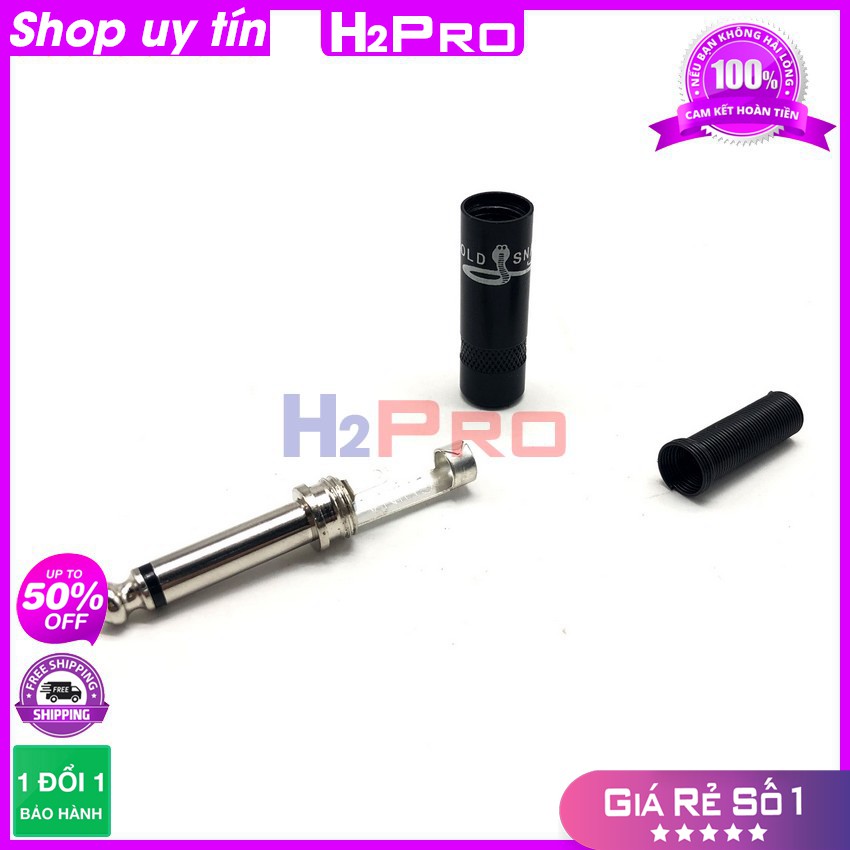 1 Jack 6.5 (6 Ly) Mono Hàn, 1 Jack Âm Thanh 6 Ly Cao Cấp Cho Dàn Âm Thanh Chuyên Nghiệp, Chống Sôi Nhiễu-H2Pro Audio