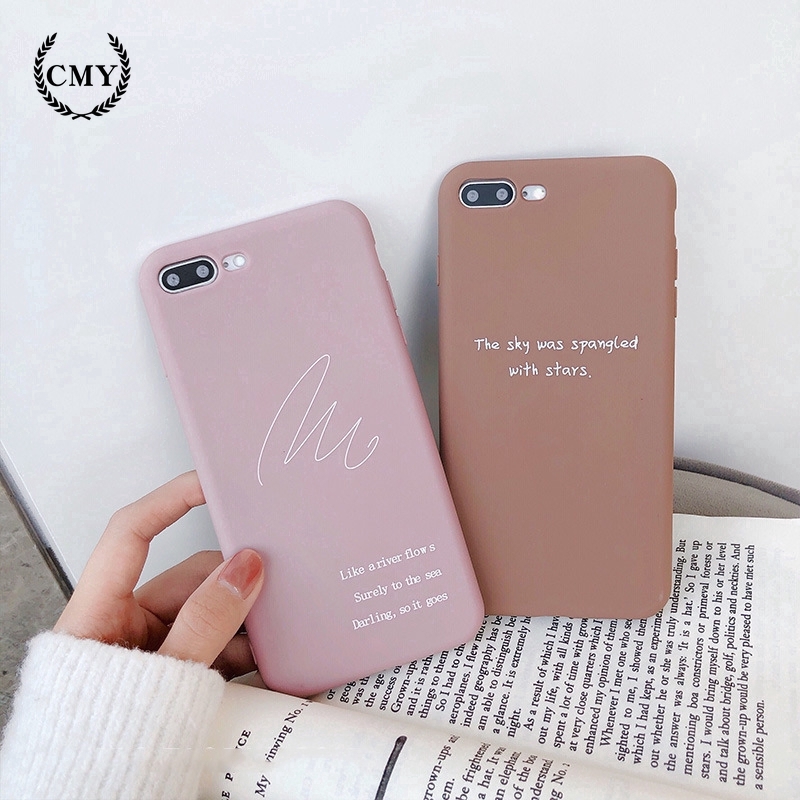 Ốp điện thoại in chữ và đường vẽ ấn tượng dành cho iPhone11/11Pro 11pro Max X XR XS XS MAX 78 plus SE | BigBuy360 - bigbuy360.vn