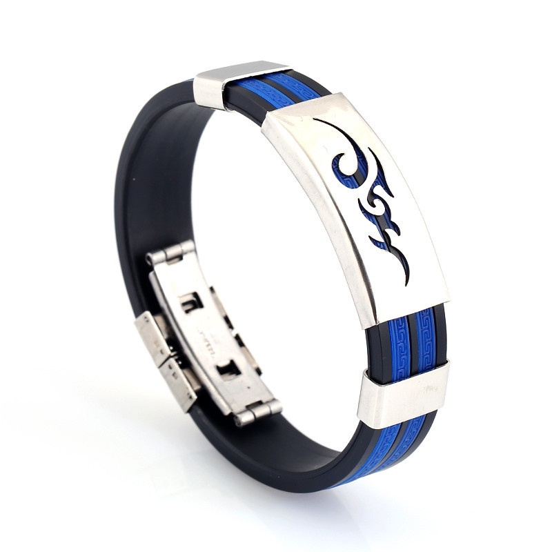 Vòng tay nam nữ,unisex thời trang cá tính thể thao, silicone nhiều màu sắc có họa tiết theo phong cách hottrend (VT-06)