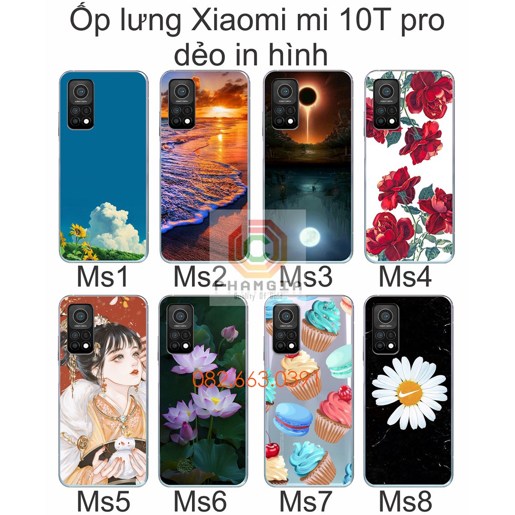 Ốp lưng Xiaomi Mi 10t Pro dẻo in hình nhiều mẫu đẹp (p1)