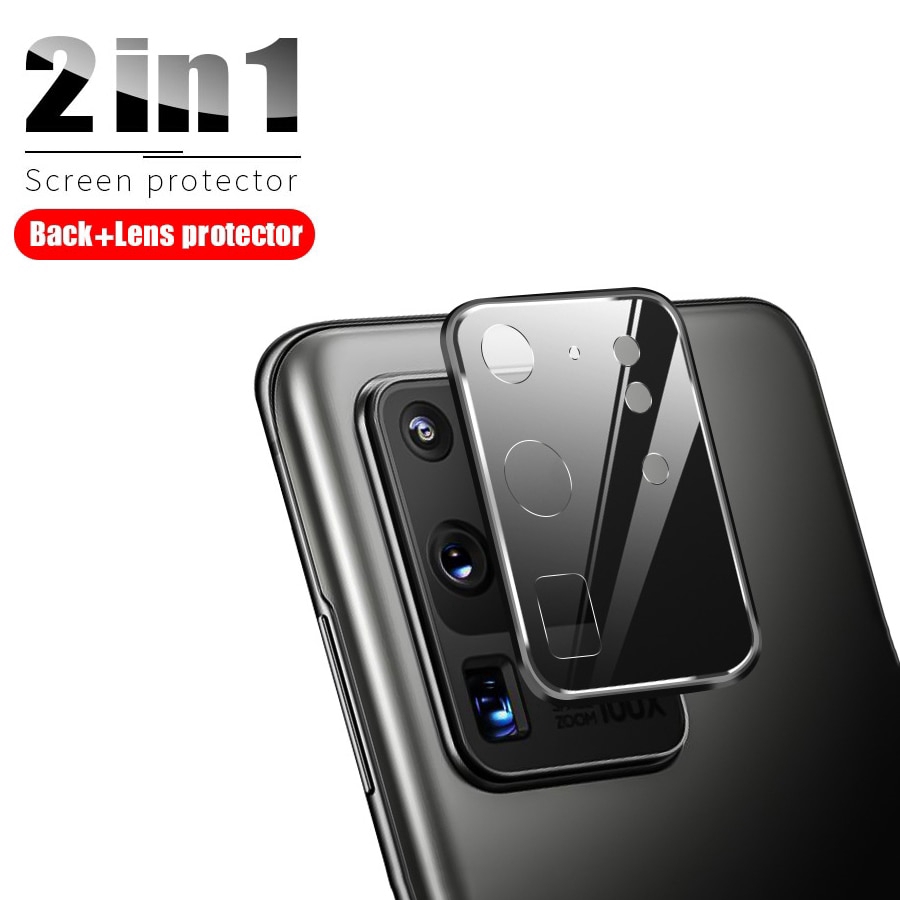 Titanium Alloy Camera Lens for samsung s20 ultra Protective Ring Cover Tempered Glass Screen Film Protector for samsung s20 plus