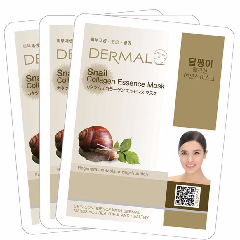Mặt nạ Collagen tinh chất Ốc sên Dermal Snail Collagen Essence Mask 23g