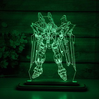 Mô Hình Đèn Led 3D Người Máy 1