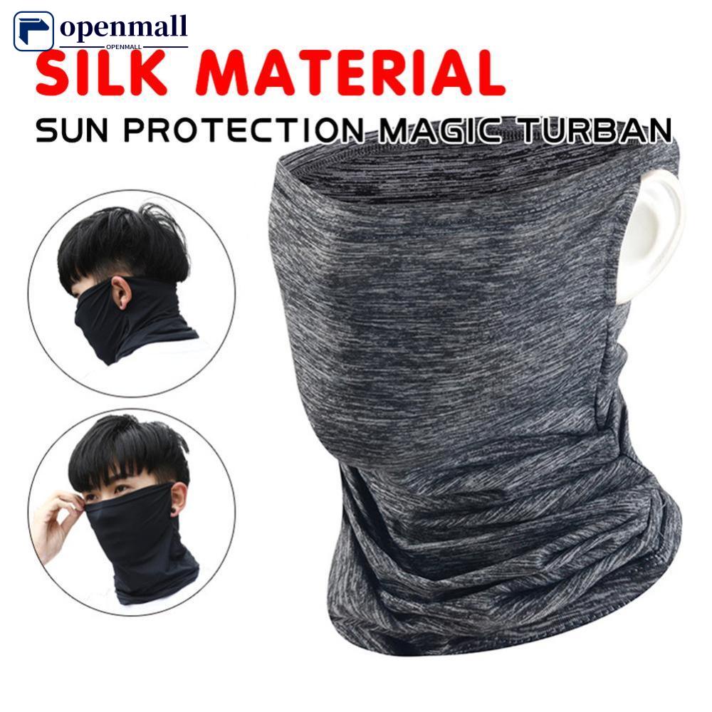 Khẩu Trang Che Nửa Mặt Bằng Lụa Lạnh Thoáng Khí Chống Tia UV