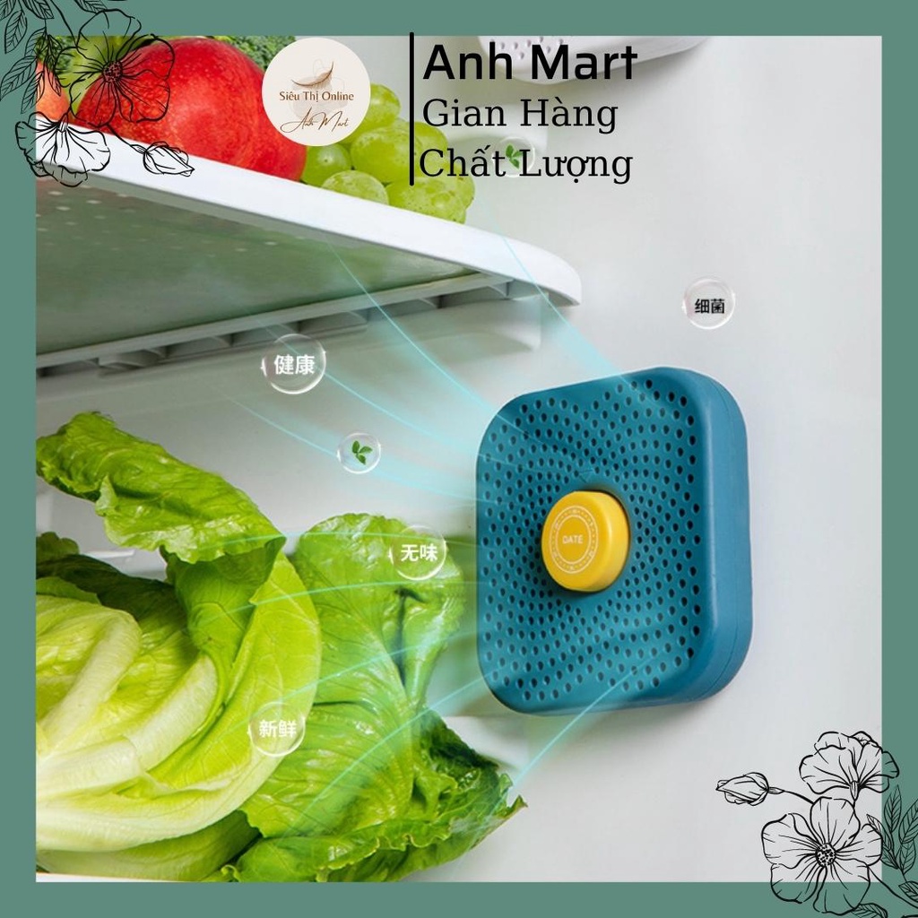Hộp khử mùi tủ lạnh than hoạt tính Anh Mart loại bỏ mùi tanh hôi thức ăn sống trong tủ lạnh giữ sạch sẽ loại bỏ vi khuẩn