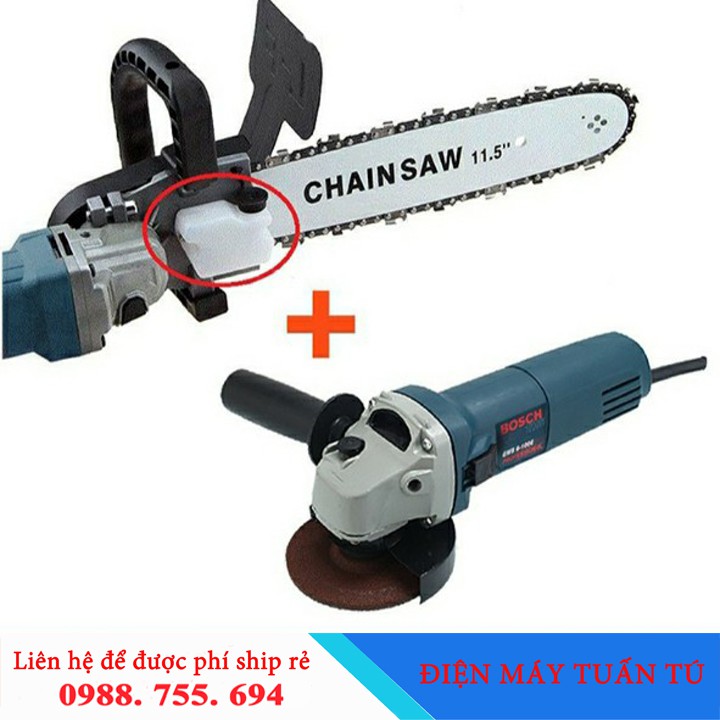 Máy mài và bộ cưa xích - Máy cưa xích điện 220V