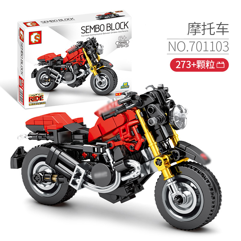 Bộ Đồ Chơi Lắp Ráp Mô Hình Xe Mô Tô Sembo 701100-701136