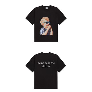 Áo thun ngắn tay cổ tròn ADLV Baby Face Black Sunglasses Đen ADLV nam nữ
