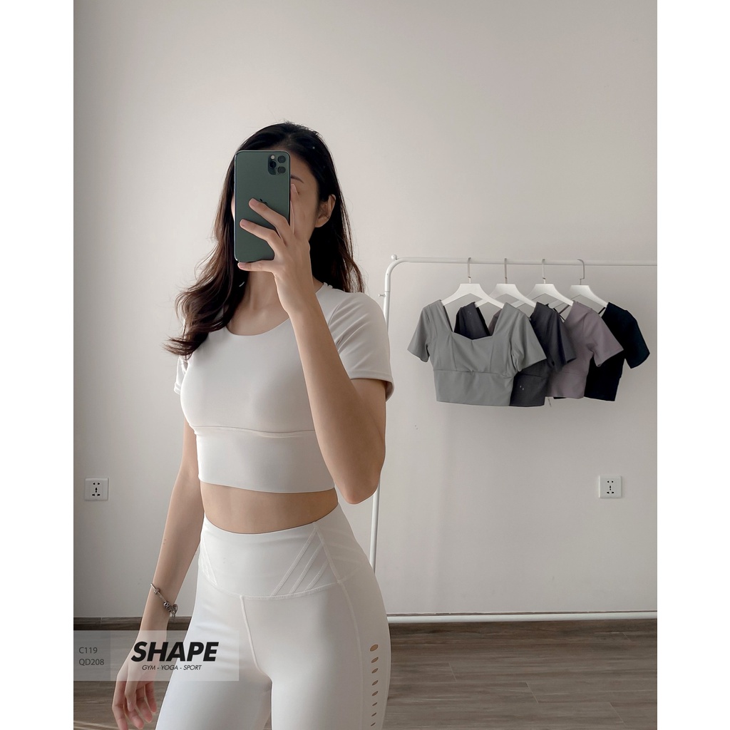 Quần legging nữ cao cấp trơn cutout bên [ QD208]