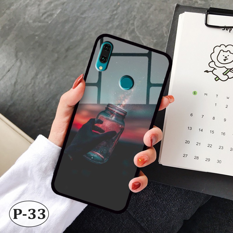 Ốp lưng kính Huawei Nova 3e- hình 3D