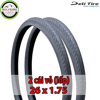 Cặp 2 cái vỏ lốp xe đạp deli tire 26x1.75 sa-235