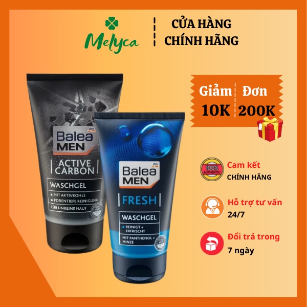 Sữa rửa mặt Balea Men 150ml nội địa Đức - Shop Melyca